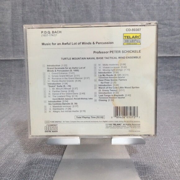 P.D.Q. Bach: Music for an Awful Lot of Winds & Percussion (CD, 1992, Telarc) - Picture 2 of 3